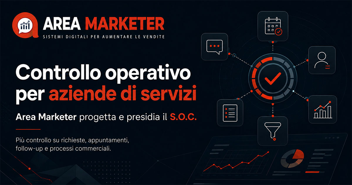 Area Marketer, controllo operativo per aziende di servizi