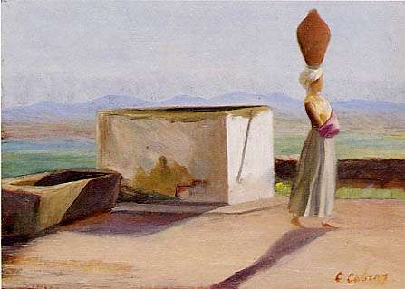 Donna alla fontana